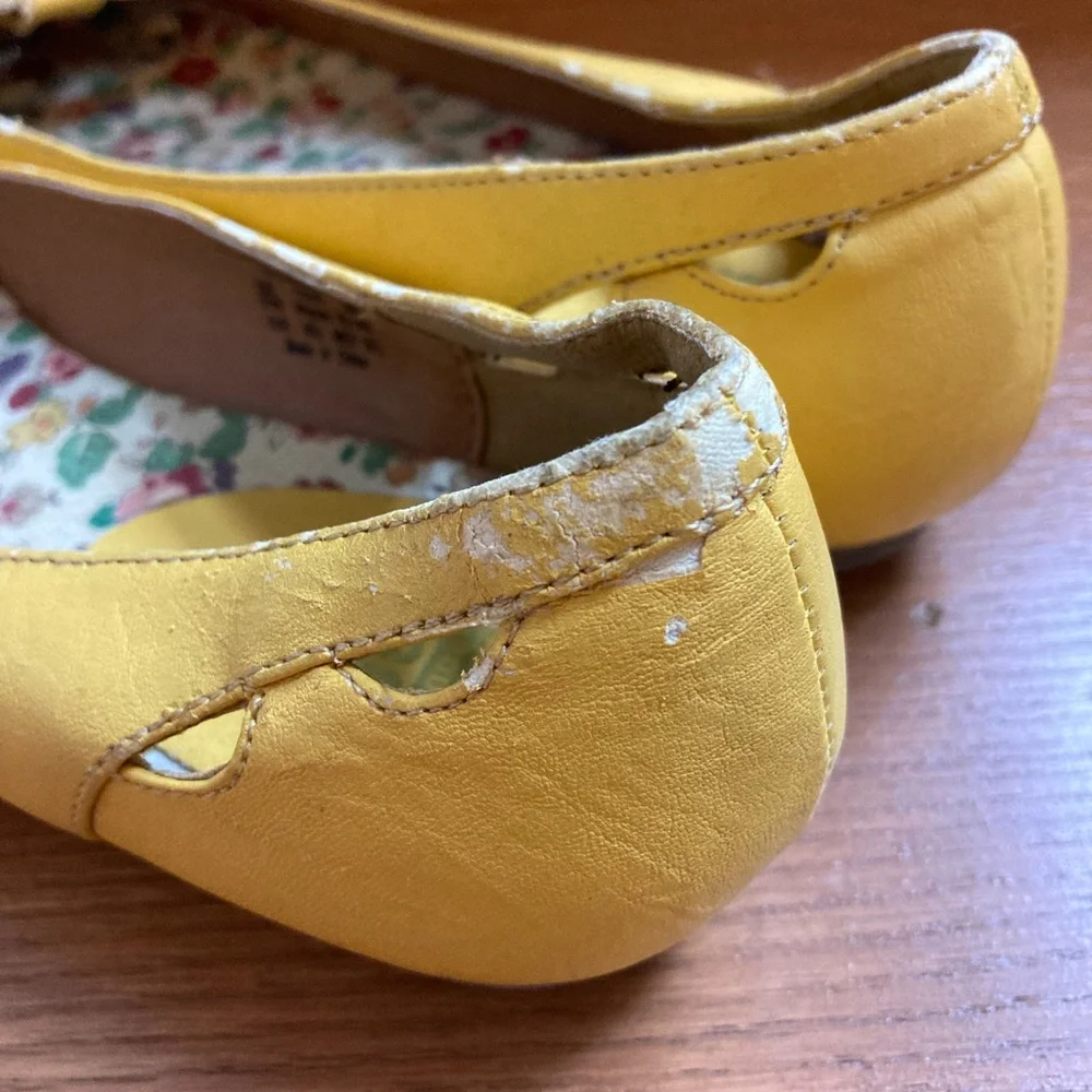 Route 66 Women Flat Slip On Yellow Round Toe Shoes - Picture 10 of 10